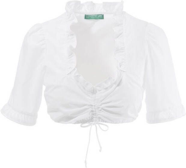 Country Line Dirndlblouse Dames met chique ruches