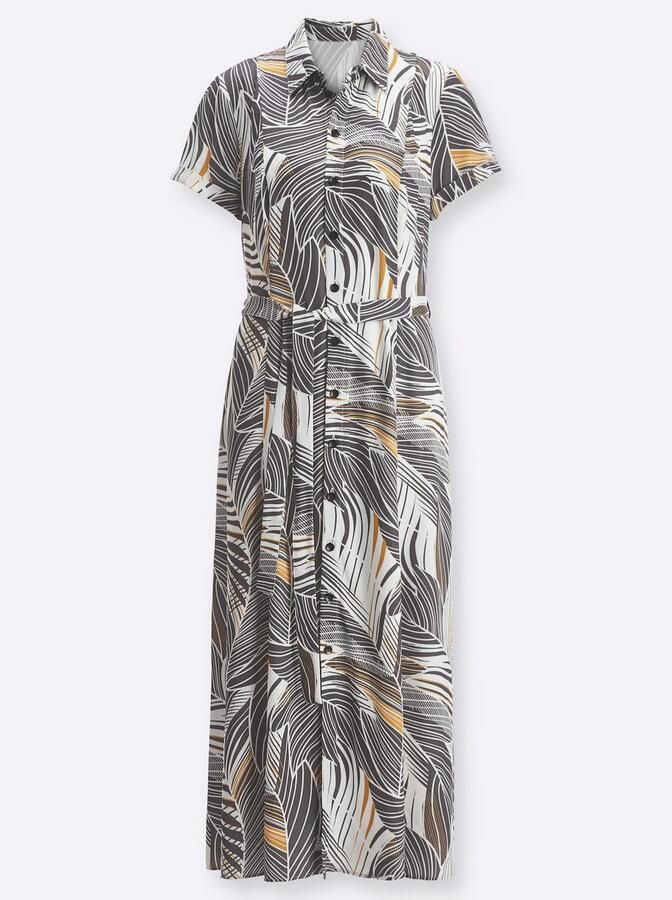 Creation L Gedessineerde jurk Geweven jurk - Foto 3