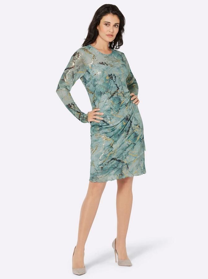 Creation L Gedessineerde jurk Mesh-jurk