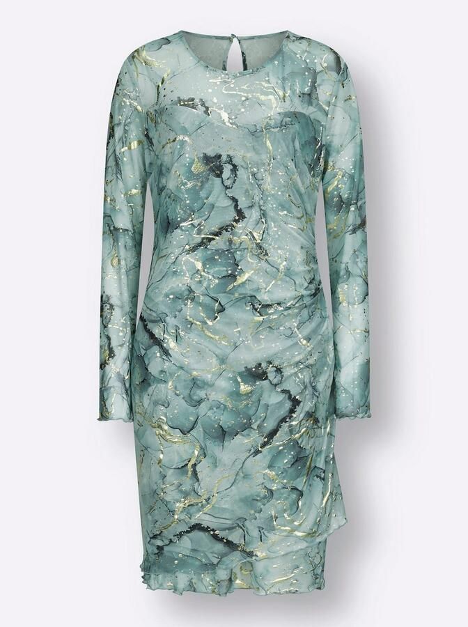 Creation L Gedessineerde jurk Mesh-jurk - Foto 3