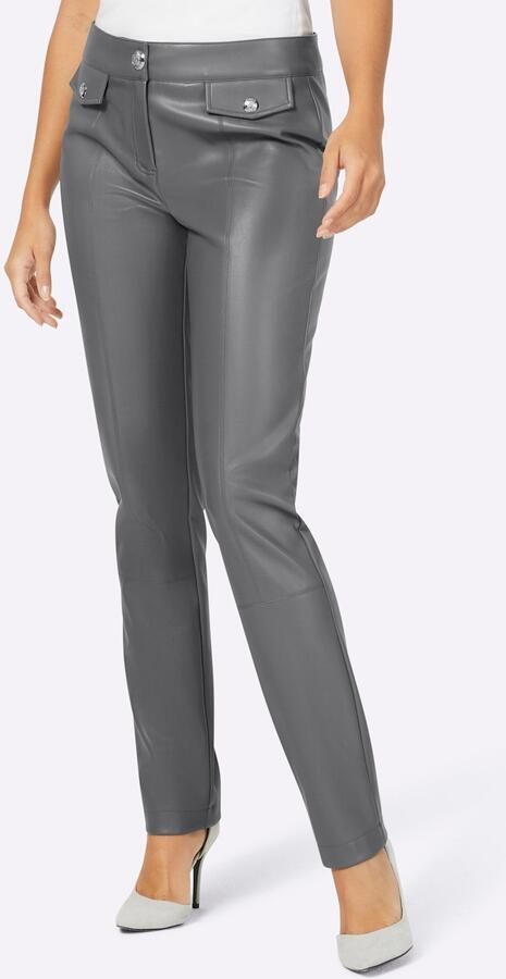 Creation L Imitatieleren broek - Foto 4