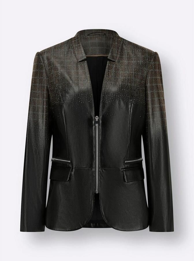 Creation L Jasje Imitatieleren blazer - Foto 3