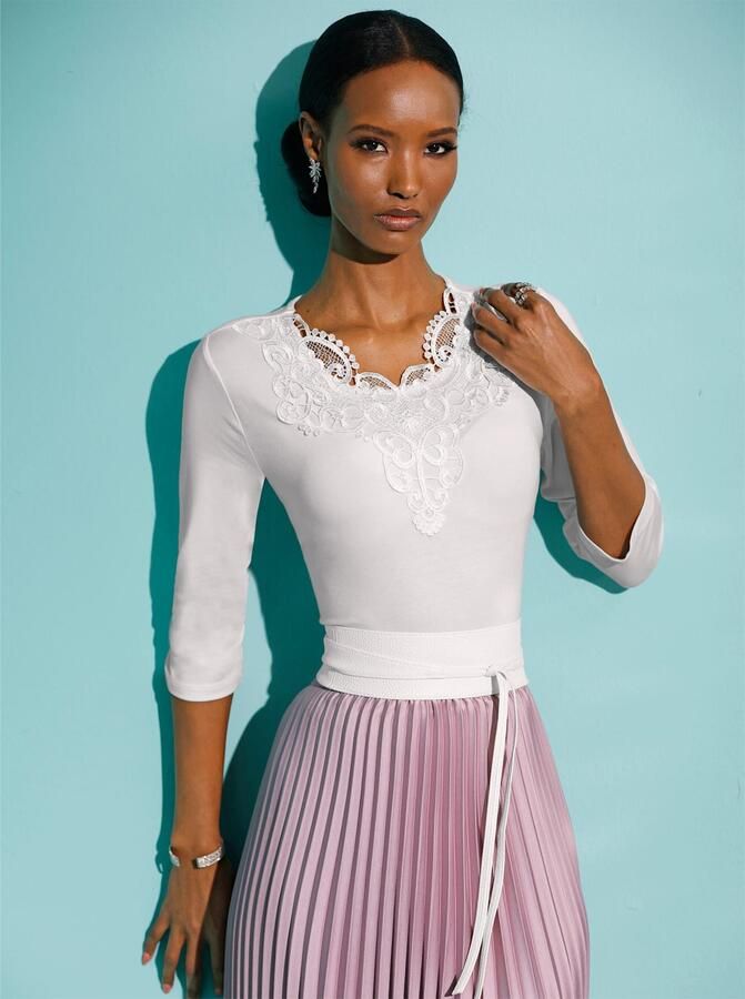 Creation L Kanten shirt Lyocell-shirt (1-delig) - Foto 4