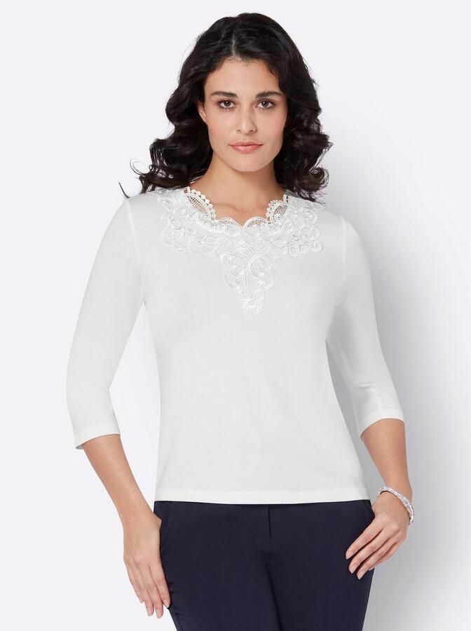 Creation L Kanten shirt Lyocell-shirt (1-delig)