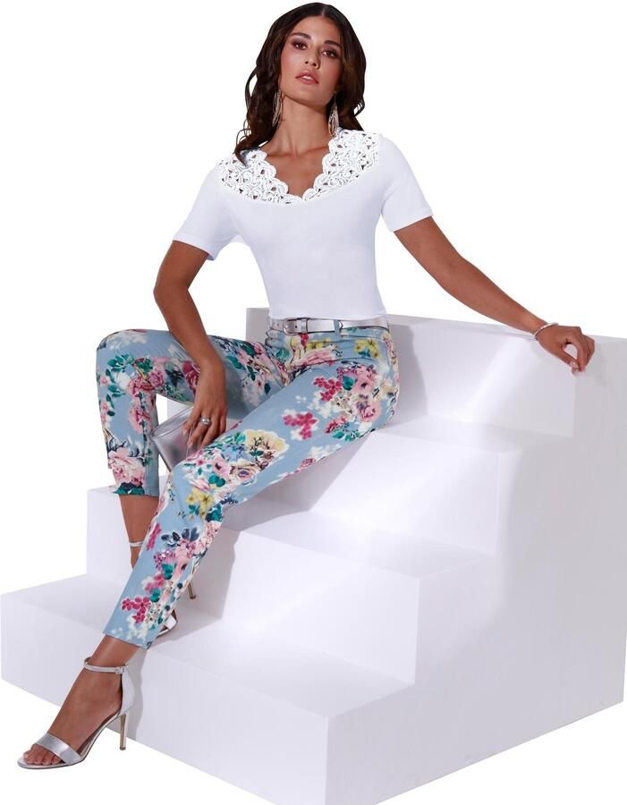 Creation L Kanten shirt Modal-katoenen shirt (1-delig) - Foto 4