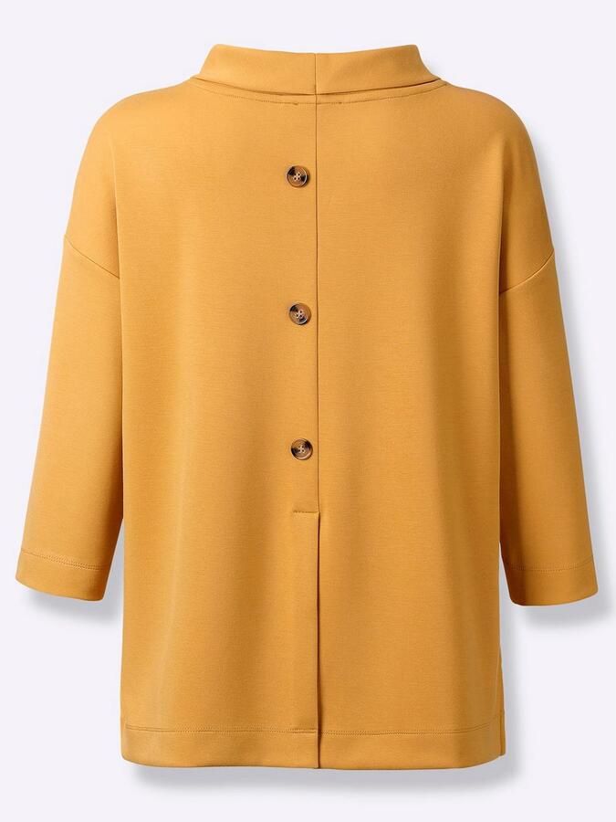 Creation L Shirt met 3 4 mouwen Colshirt (1-delig)