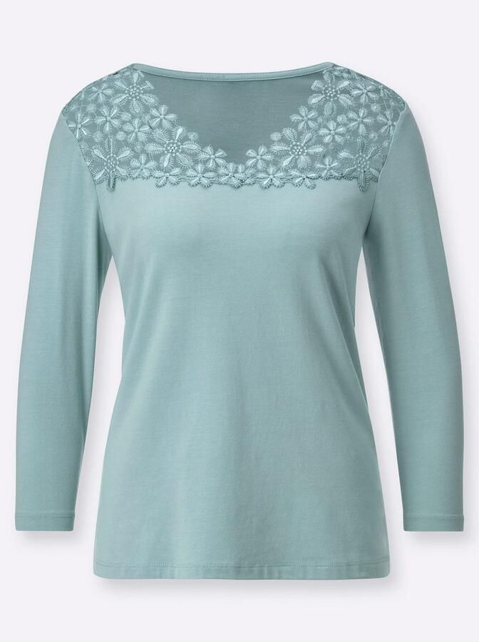 Creation L Shirt met 3 4 mouwen Modal-mix-shirt (1-delig) - Foto 3