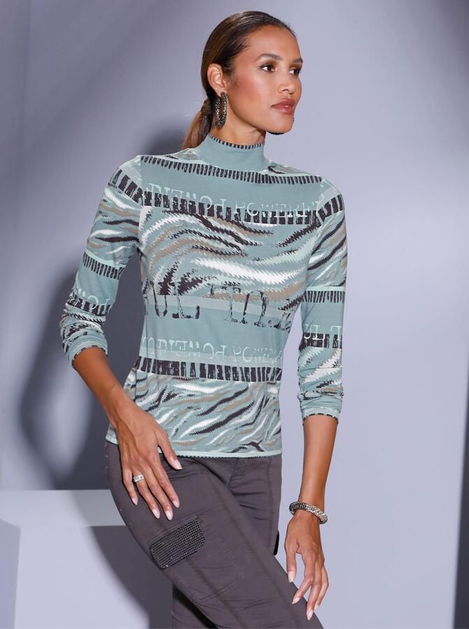 Creation L Shirt met staande kraag Shirt met opstaand kraagje (1-delig) - Foto 4