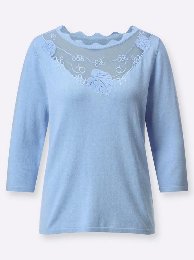 Creation L Trui met 3 4 mouwen Fijngebreide trui - Foto 3