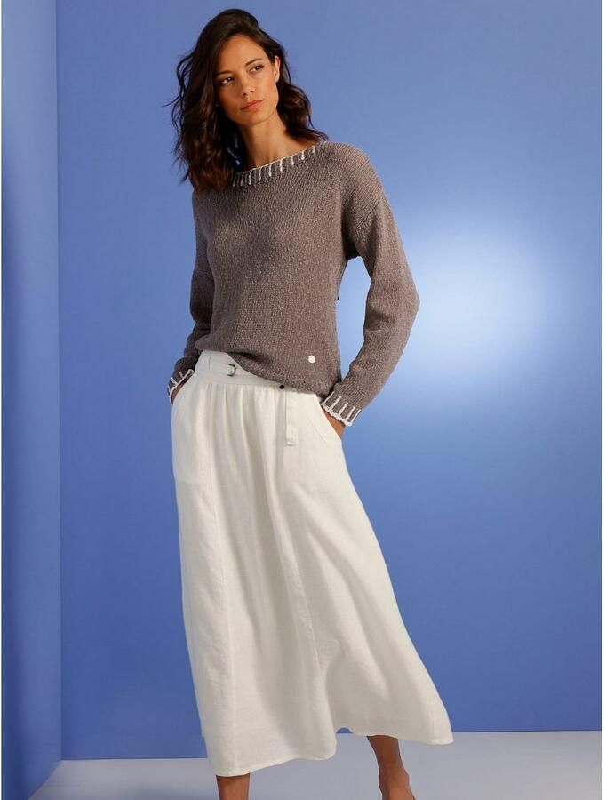 CREATION L PREMIUM Gebreide trui Linnen-katoenen trui