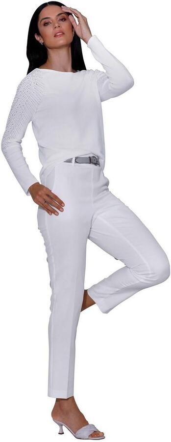 CREATION L PREMIUM Gebreide Trui van viscose lyocell - Foto 4