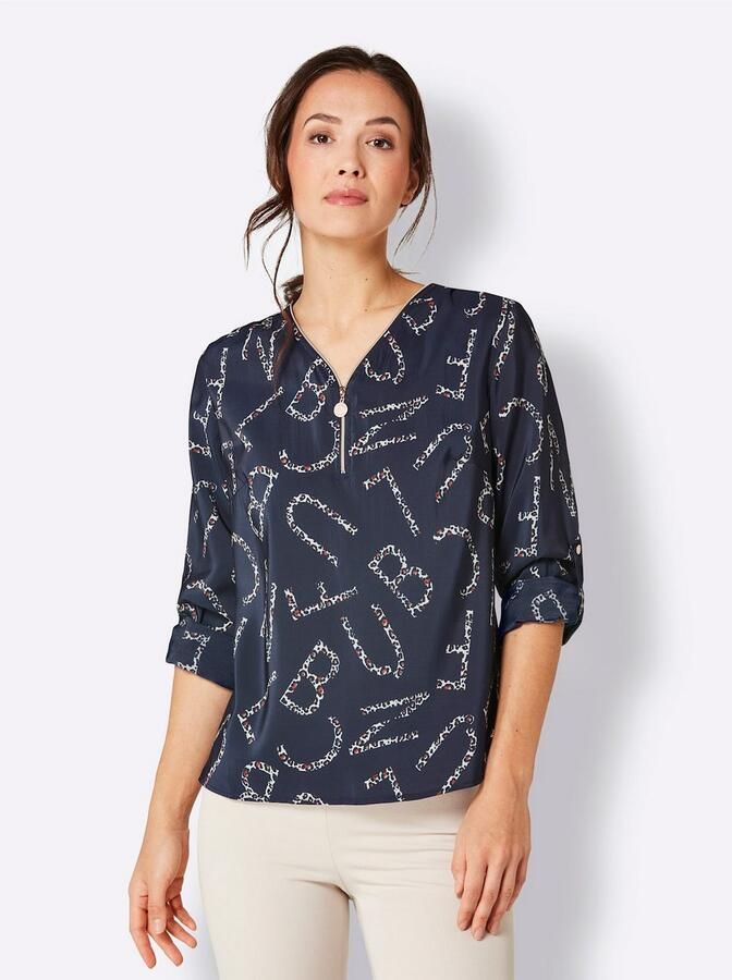 CREATION L PREMIUM Gedessineerde blouse - Foto 2