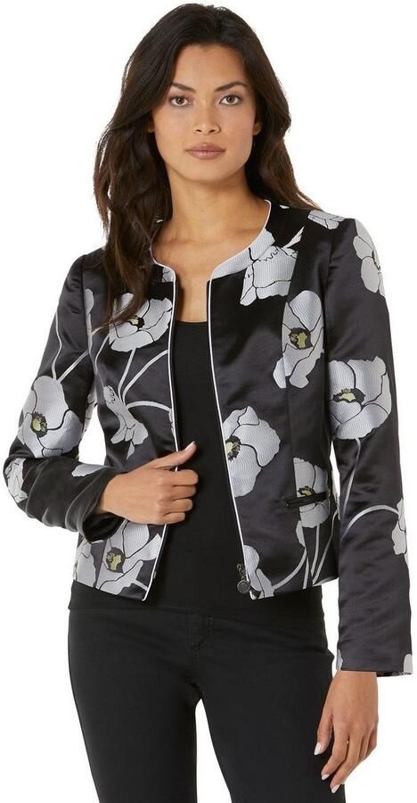 CREATION L PREMIUM Korte blazer Polyester-zijde-blazer - Foto 4