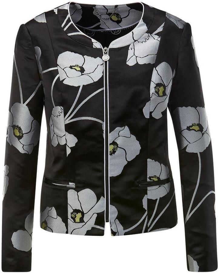 CREATION L PREMIUM Korte blazer Polyester-zijde-blazer