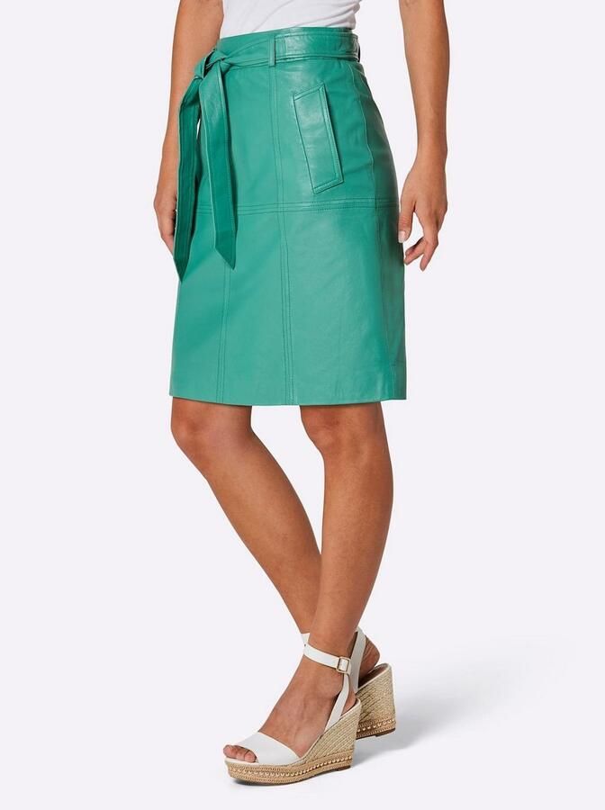 CREATION L PREMIUM Leren rok - Foto 3