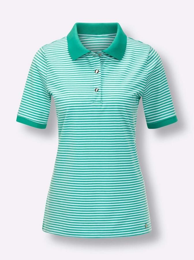 CREATION L PREMIUM Poloshirt Lyocell-katoenen shirt (1-delig) - Foto 2