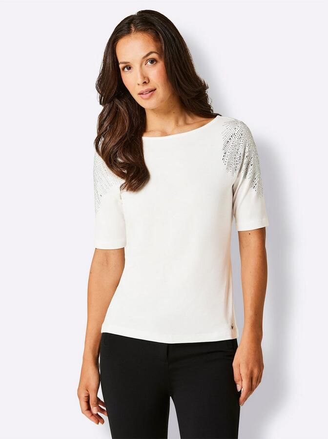 CREATION L PREMIUM Shirt met korte mouwen Lyocell-katoenen shirt (1-delig) - Foto 2