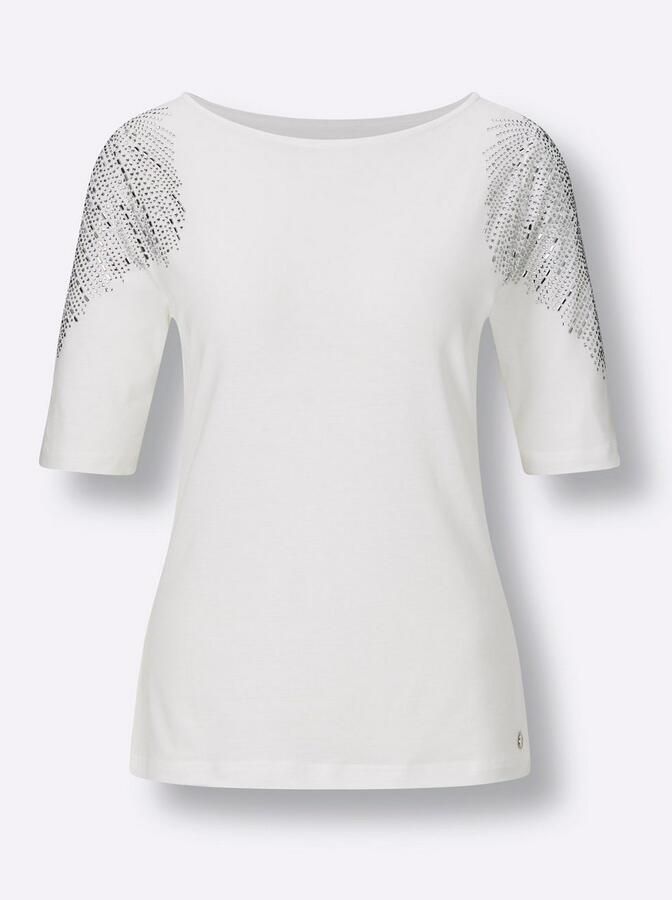 CREATION L PREMIUM Shirt met korte mouwen Lyocell-katoenen shirt (1-delig) - Foto 4