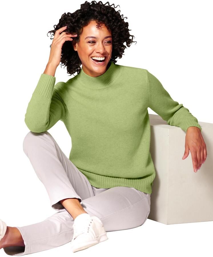 CREATION L PREMIUM Wollen trui Merinos-kasjmiertrui - Foto 4