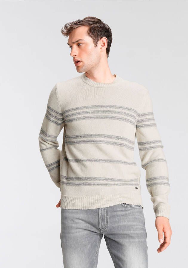 HECHTER PARIS Pullover van scheerwolmix