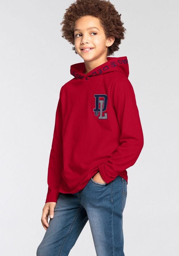 DELMAO Capuchonshirt Voor jongens Langarm trendy druk ideaal voor casual en sportieve outfits - Foto 5