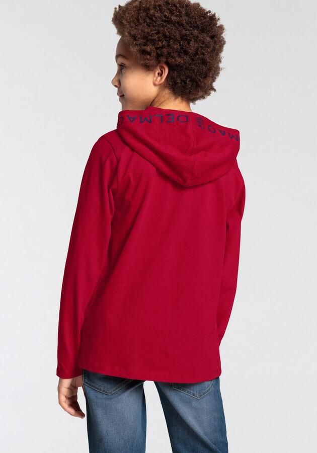 DELMAO Capuchonshirt Voor jongens Langarm trendy druk ideaal voor casual en sportieve outfits - Foto 6