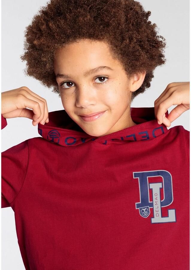 DELMAO Capuchonshirt Voor jongens Langarm trendy druk ideaal voor casual en sportieve outfits - Foto 3