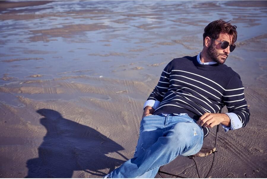 Bruno Banani Straight jeans Hutch rechte broekspijpen gedeeltelijk met modieuze destroyed-effecten - Foto 7