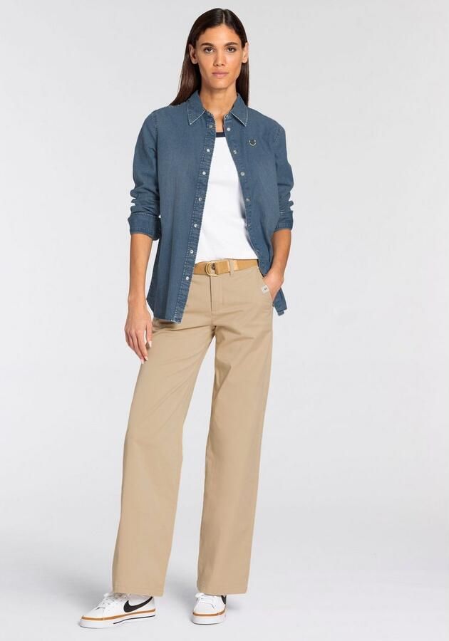 DELMAO Jeans blouse in klassieke stijl - Foto 7