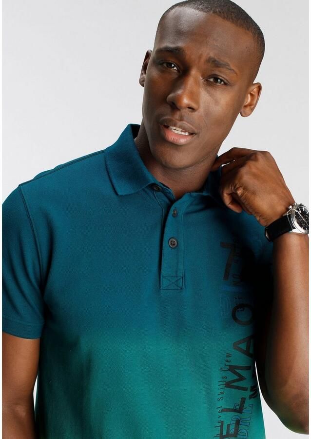 DELMAO Poloshirt Korte mouw losse print polokraag van katoen - Foto 3