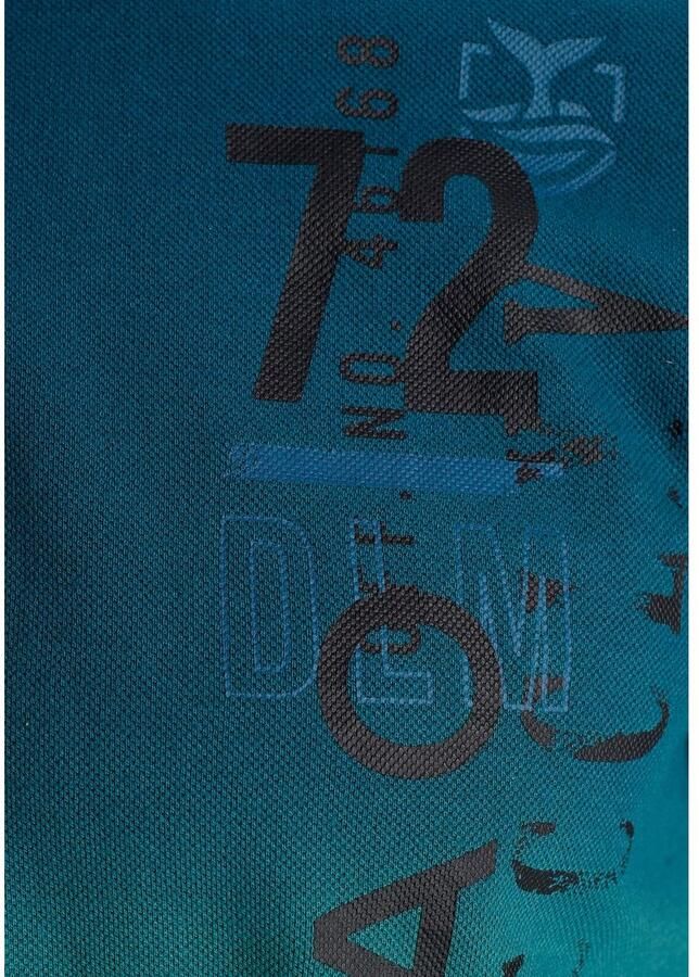 DELMAO Poloshirt Korte mouw losse print polokraag van katoen - Foto 2