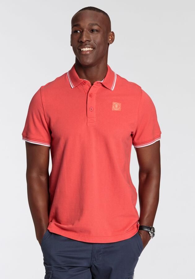 DELMAO Poloshirt Korte mouwen losse pasvorm polokraag voor tennis of golf - Foto 8