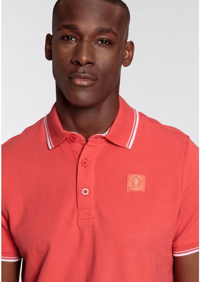 DELMAO Poloshirt Korte mouwen losse pasvorm polokraag voor tennis of golf - Foto 2