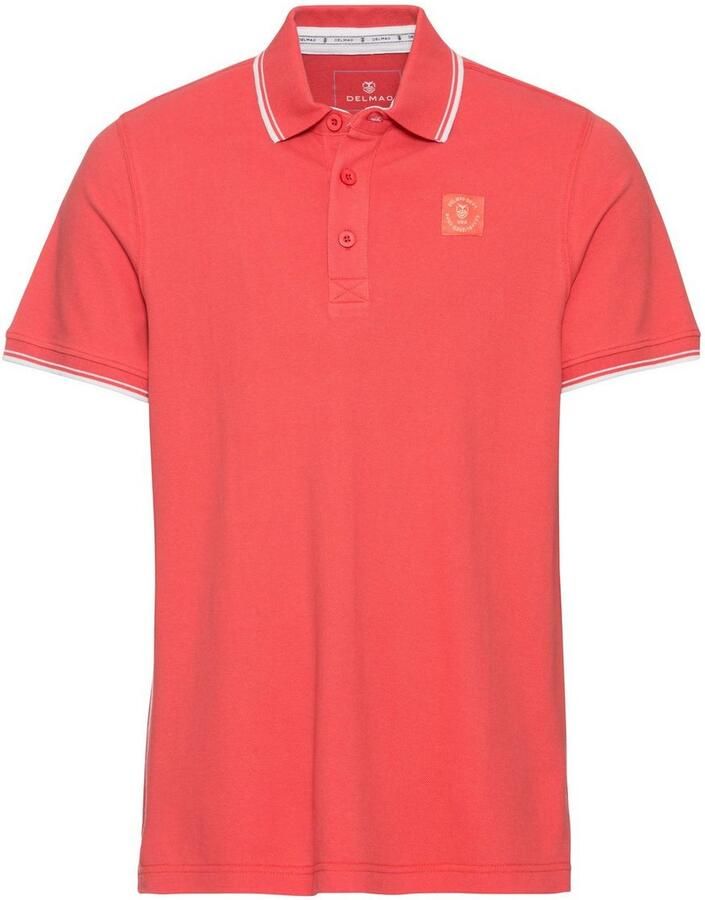 DELMAO Poloshirt Korte mouwen losse pasvorm polokraag voor tennis of golf - Foto 1