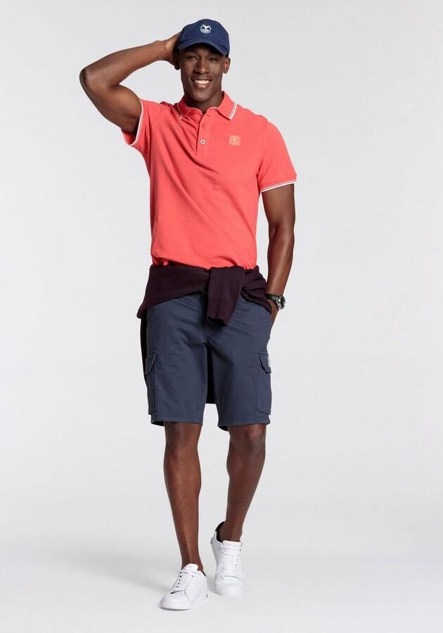 DELMAO Poloshirt Korte mouwen losse pasvorm polokraag voor tennis of golf - Foto 6