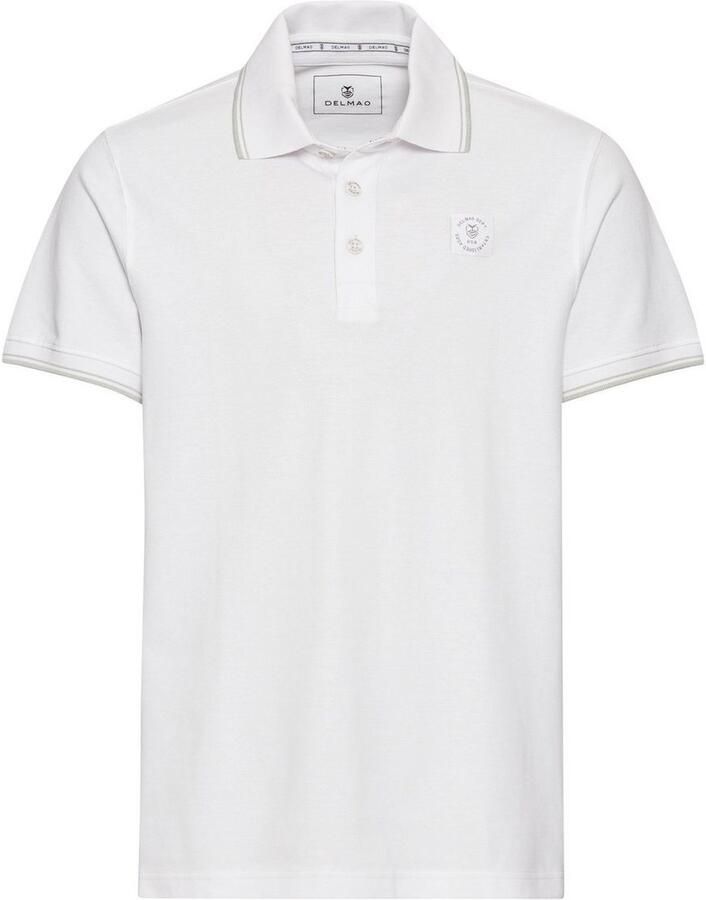 DELMAO Poloshirt Korte mouwen losse pasvorm polokraag voor tennis of golf