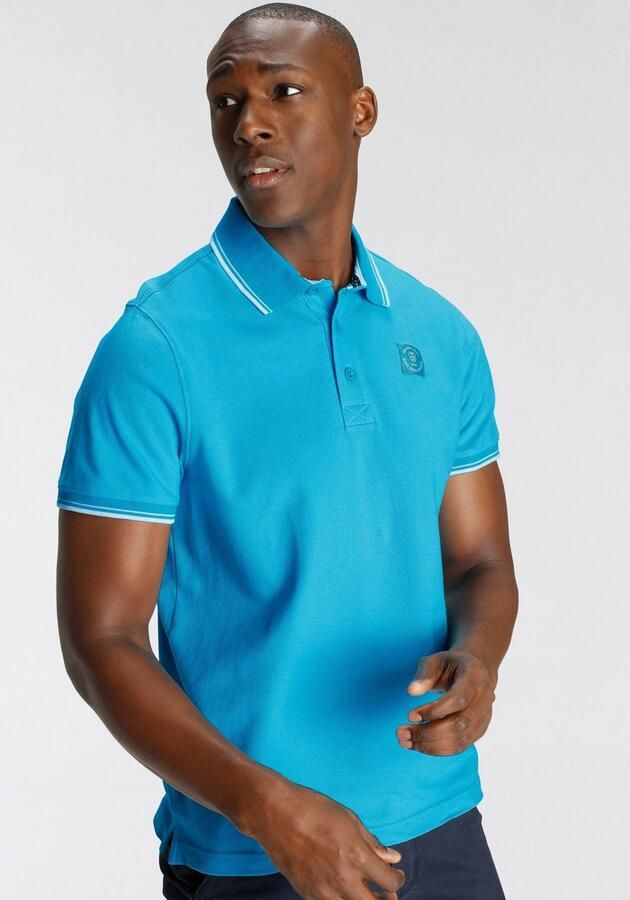 DELMAO Poloshirt Korte mouwen losse pasvorm polokraag voor tennis of golf - Foto 5