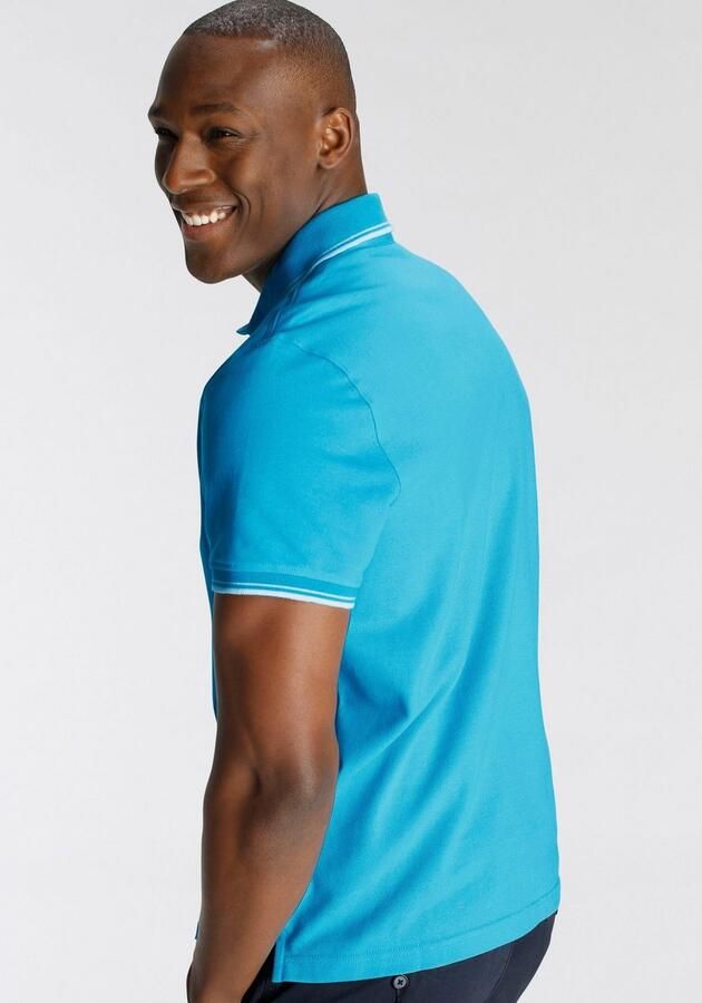 DELMAO Poloshirt Korte mouwen losse pasvorm polokraag voor tennis of golf - Foto 6