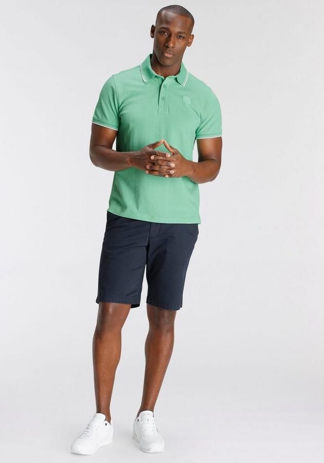 DELMAO Poloshirt Korte mouwen losse pasvorm polokraag voor tennis of golf - Foto 6