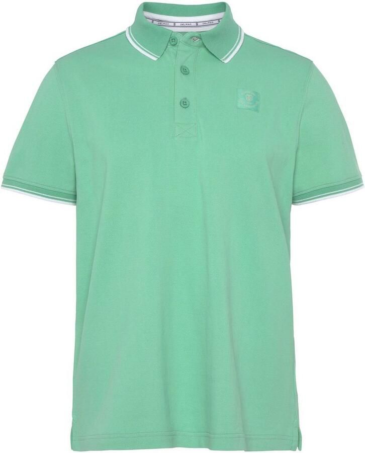 DELMAO Poloshirt Korte mouwen losse pasvorm polokraag voor tennis of golf
