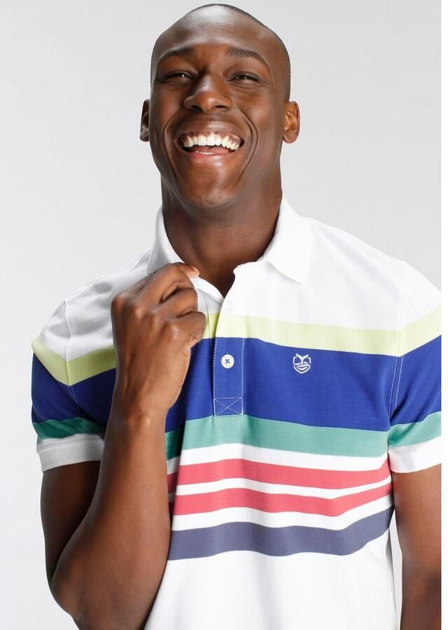 DELMAO Poloshirt Korte mouwen met polokraag van piqué-stof van 100% katoen - Foto 3