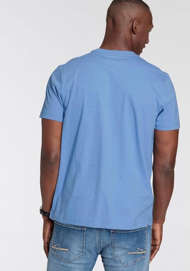 DELMAO Shirt met ronde hals Korte mouw regular fit basic van 100% katoen - Foto 4