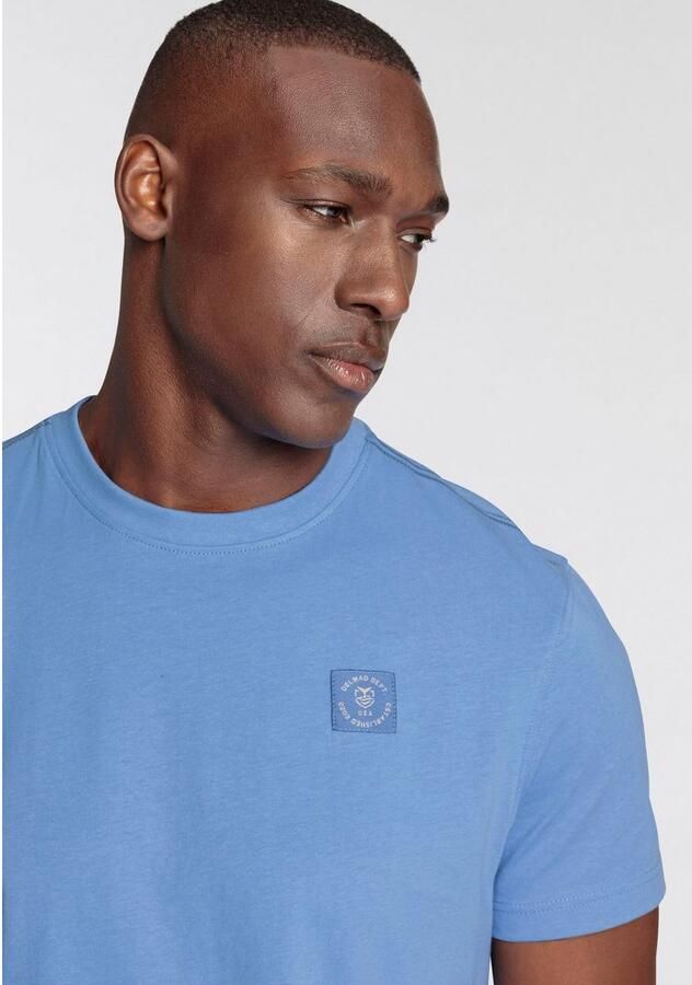DELMAO Shirt met ronde hals Korte mouw regular fit basic van 100% katoen - Foto 3