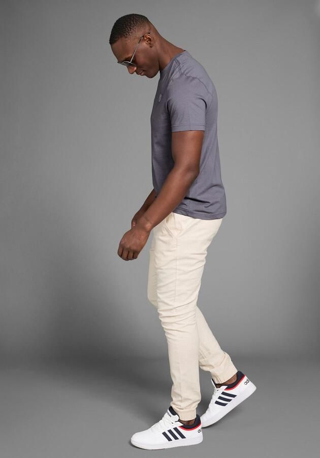 DELMAO Shirt met ronde hals Korte mouw regular fit basic van 100% katoen - Foto 5