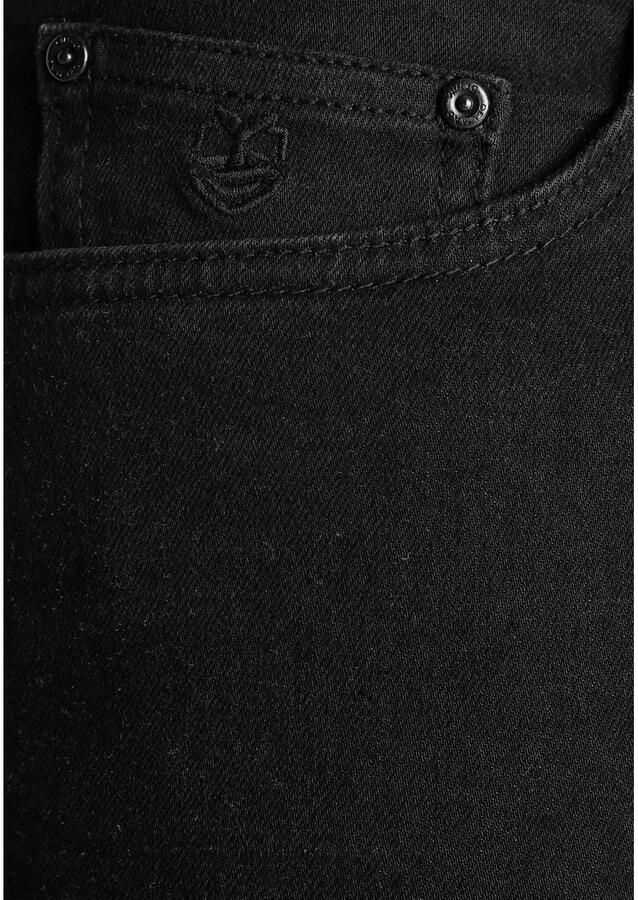 DELMAO Stretch jeans Reed rechte pijpsnit used-look-wassing lage taillehoogte - Foto 2