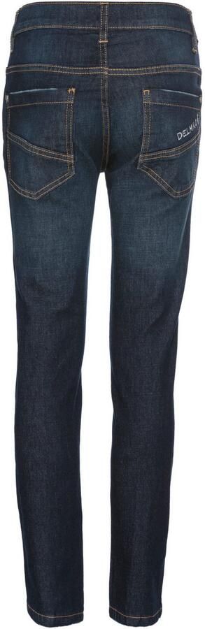 DELMAO Stretch jeans Straight-fit jeans for boys elastisch materiaal used-look-wassing lage taille - Foto 5