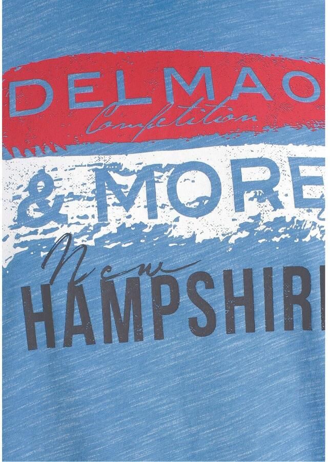 DELMAO T-shirt Korte mouw bedrukt ronde hals van katoen en polyester - Foto 2