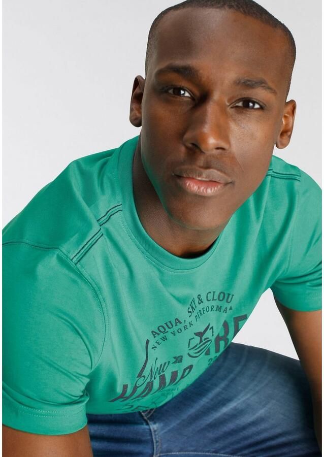 DELMAO T-shirt Korte mouw losse pasvorm met vrolijke print van katoen - Foto 3