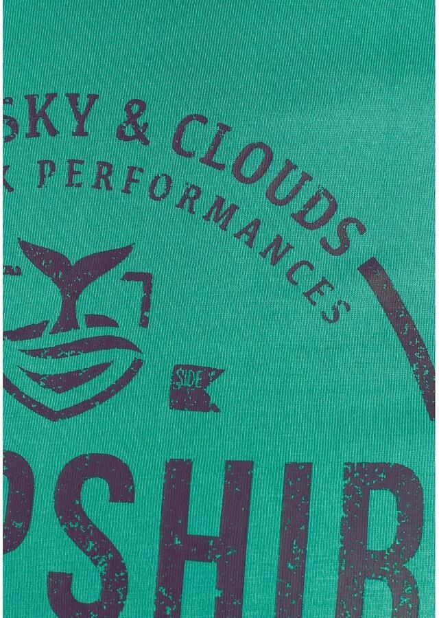 DELMAO T-shirt Korte mouw losse pasvorm met vrolijke print van katoen - Foto 2