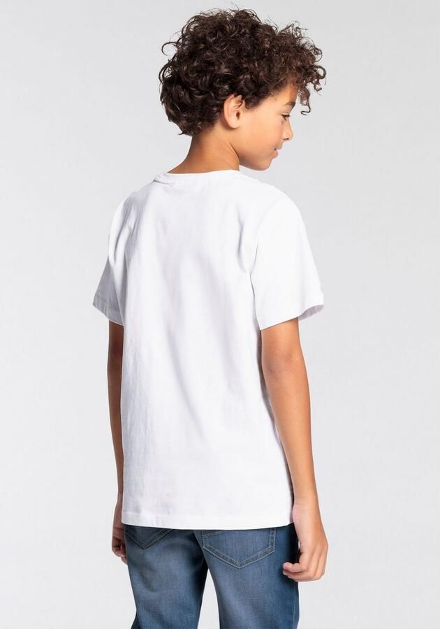 DELMAO T-shirt Voor jongens Korte mouwen basic ontwerp ronde hals - Foto 5